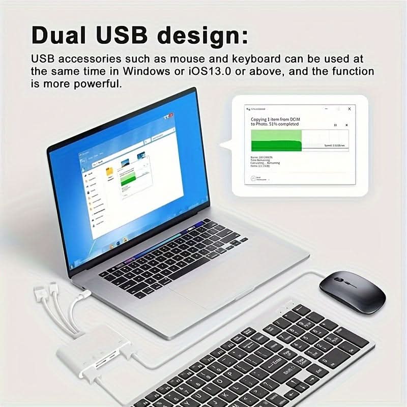 5-in-1 Ultra-Portable Multi-Card Reader Hub