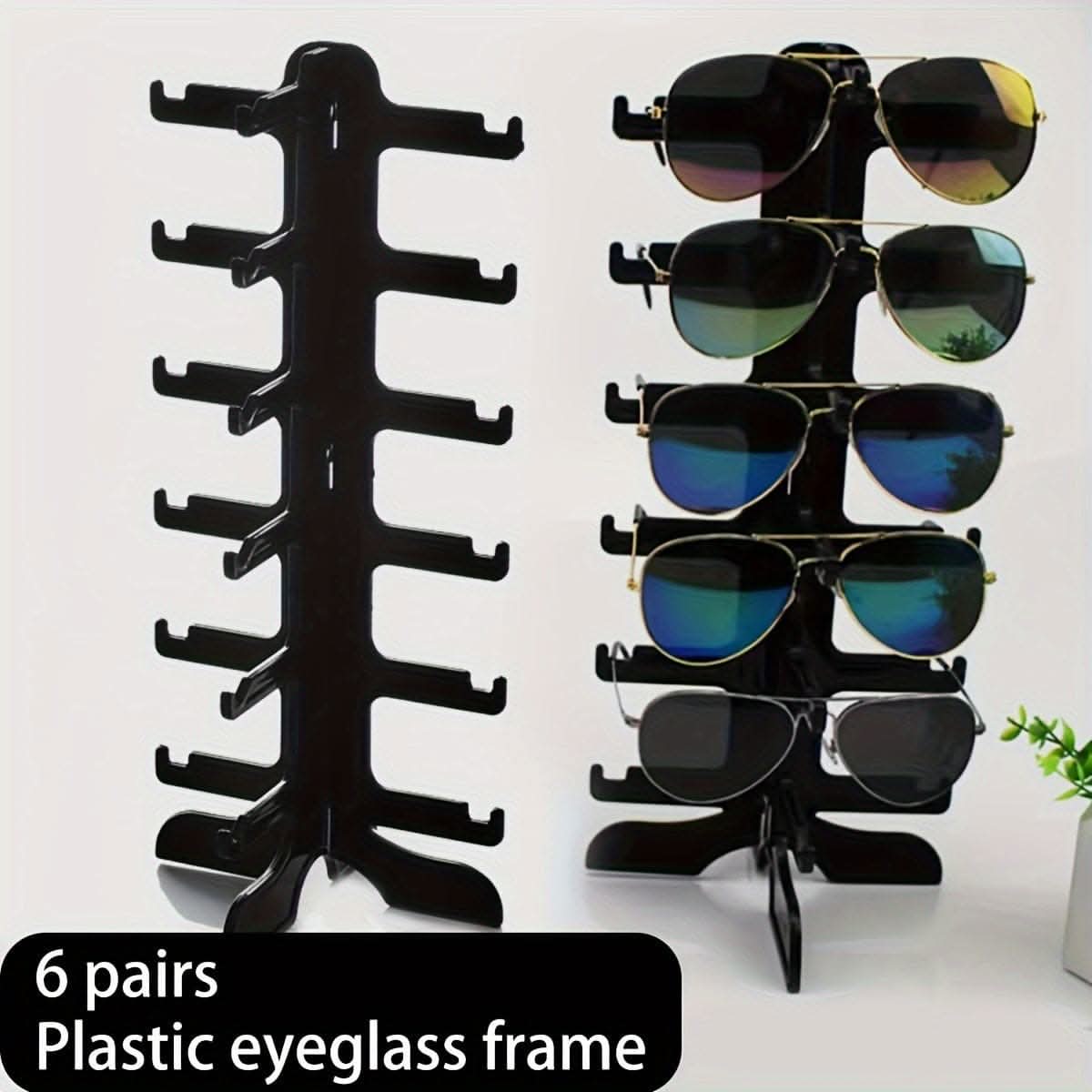 Simple Countertop Glasses Rack – Prong Design & Non-Slip