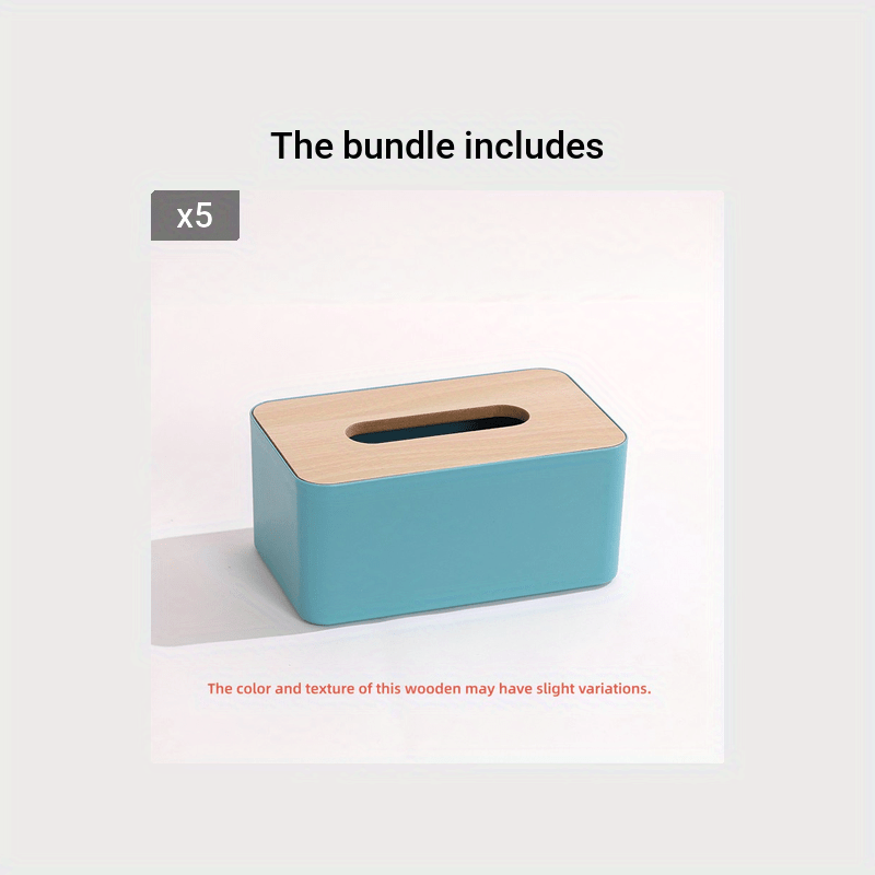 Wooden Tissue Box Holder for Home & Office