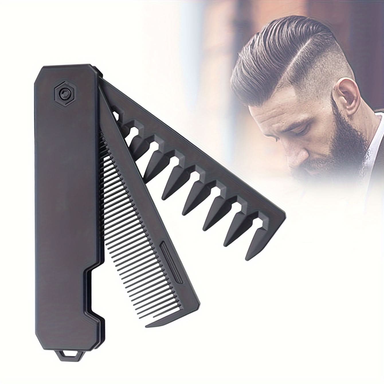Portable Dual-Tooth Folding Hair Comb