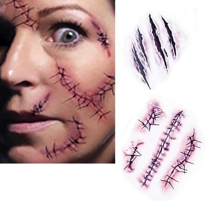 3D Bloodstain Temporary Tattoos for Halloween