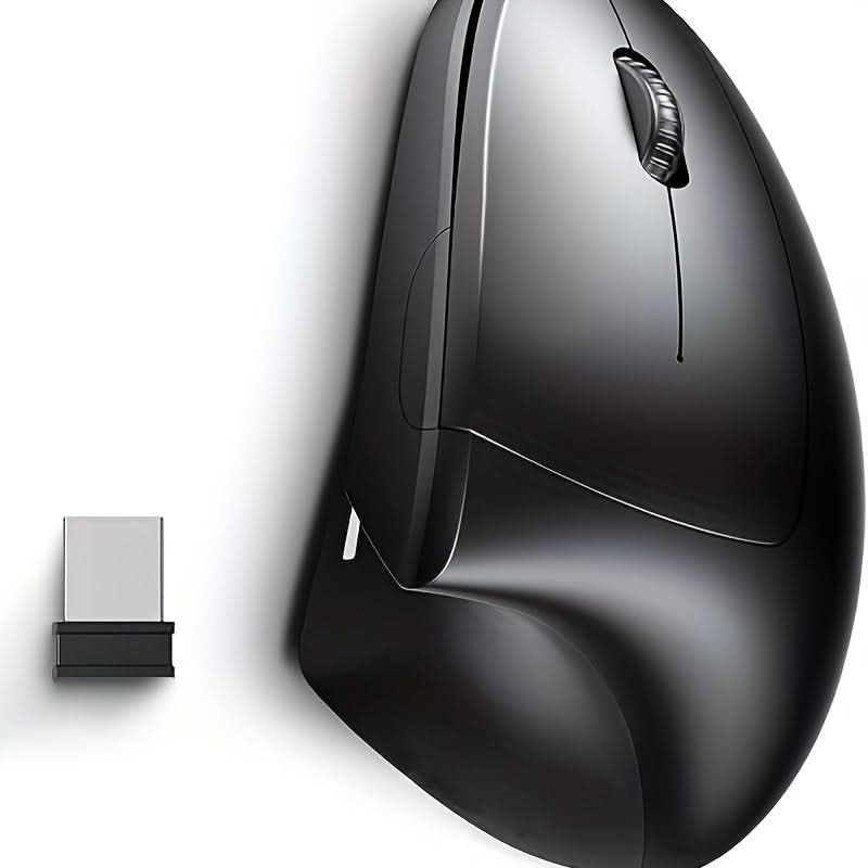 Wireless Ergonomic Vertical Mouse, 6-Button, Right-Handed