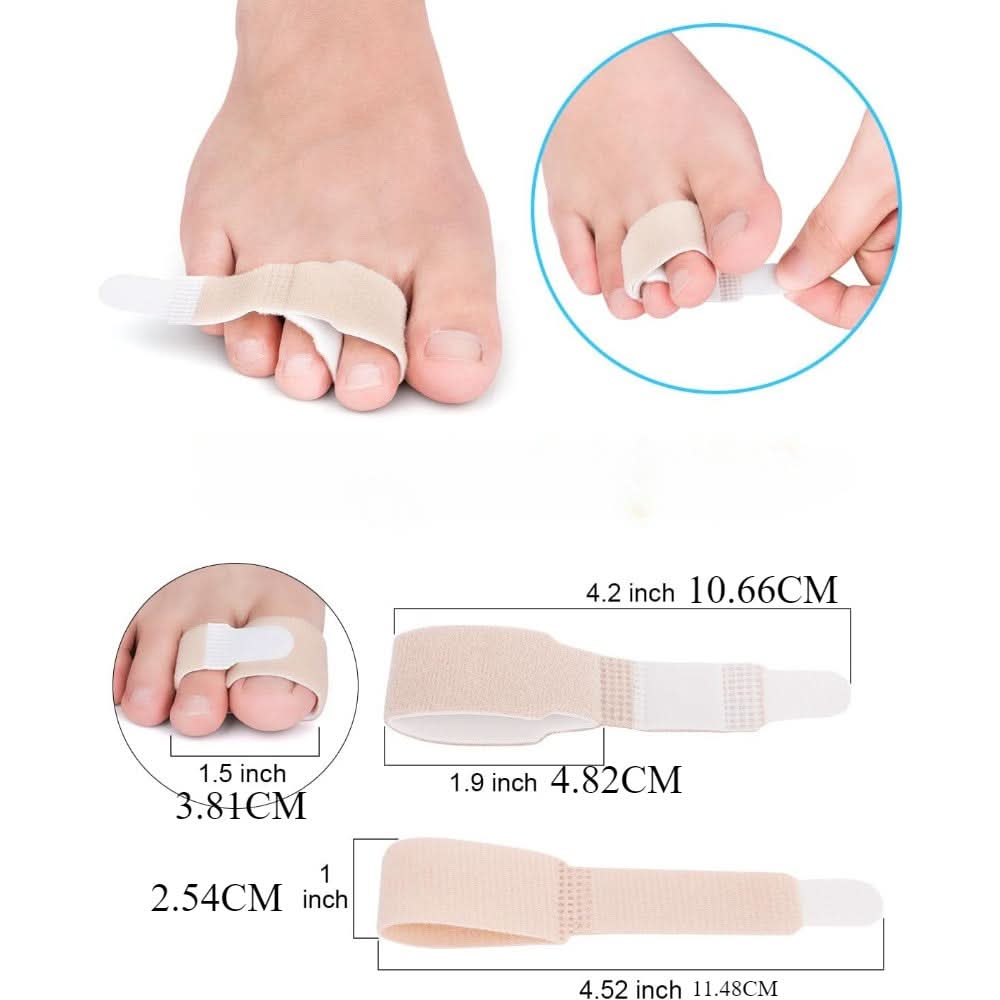 12pcs Toe Separators & Bunion Correctors – Adjustable, Toe Straighteners