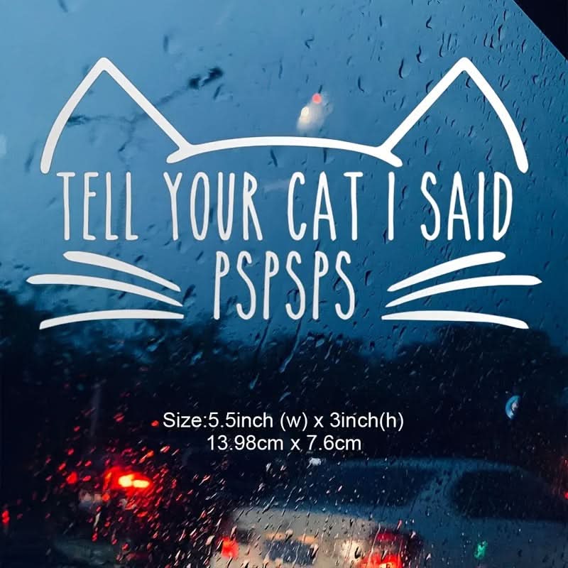 Cat Car Stickers for Bumper, Laptop & More