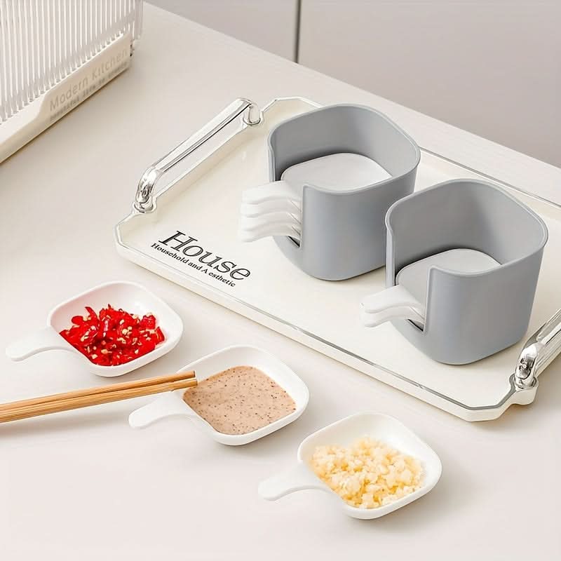 7-Piece Plastic Dipping Sauce Dish Set