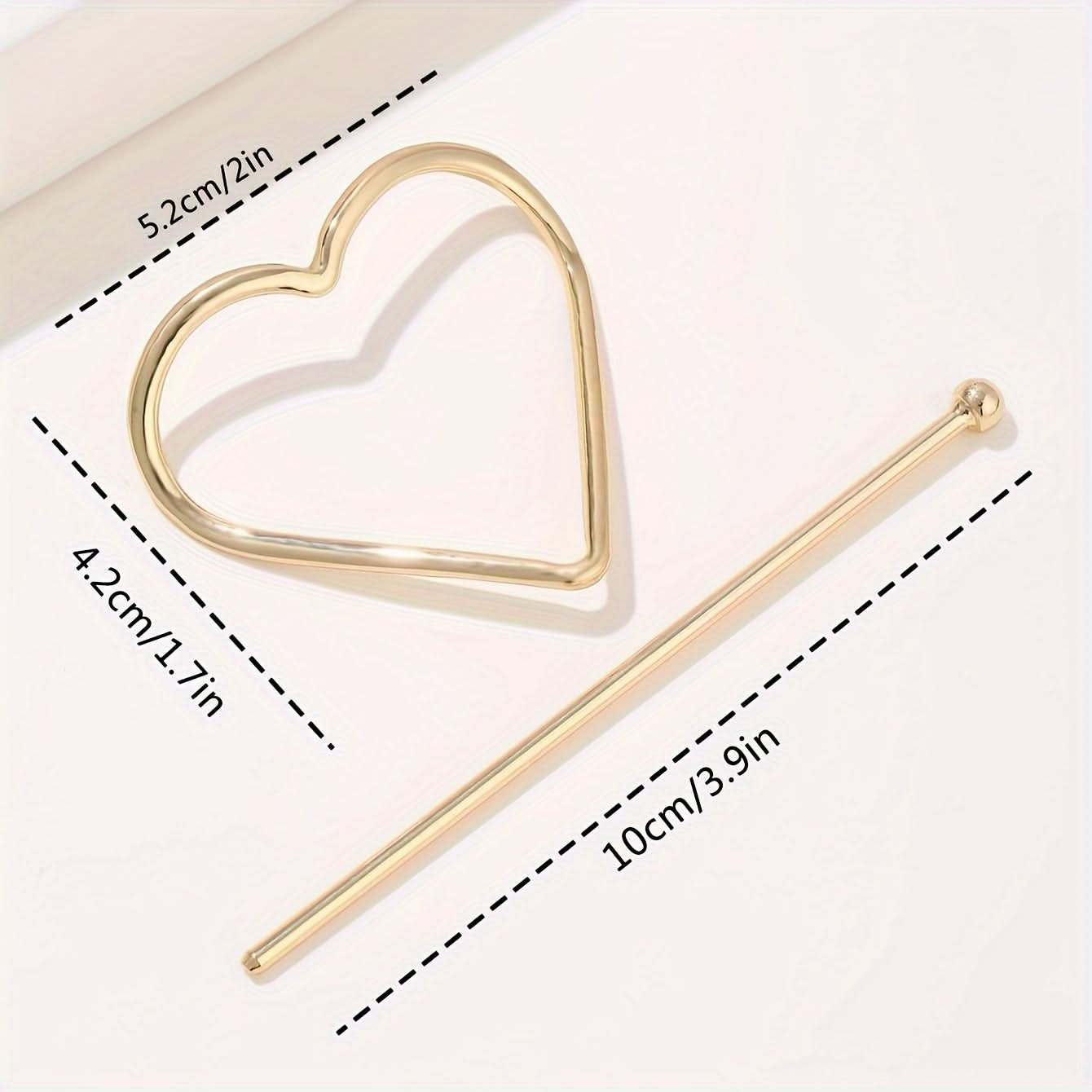 Minimalist Heart-Shaped Hair Clip – Elegant Accessory