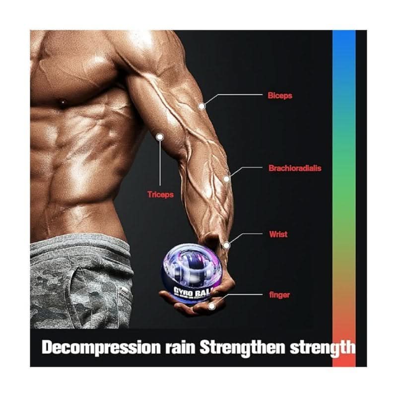 Hand Grip Strengthener Wrist Ball – Gyro Exerciser for Fitness