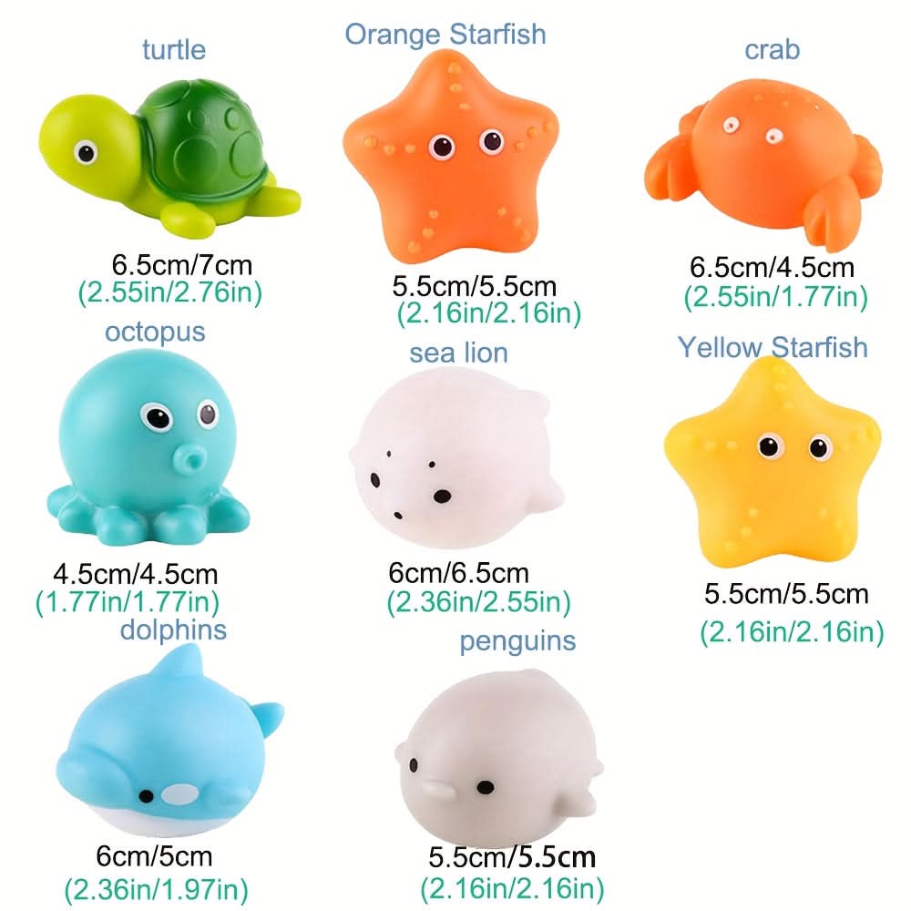 Light Up Fishing Bath Toy Set – Floating Bathroom Toy for Kids
