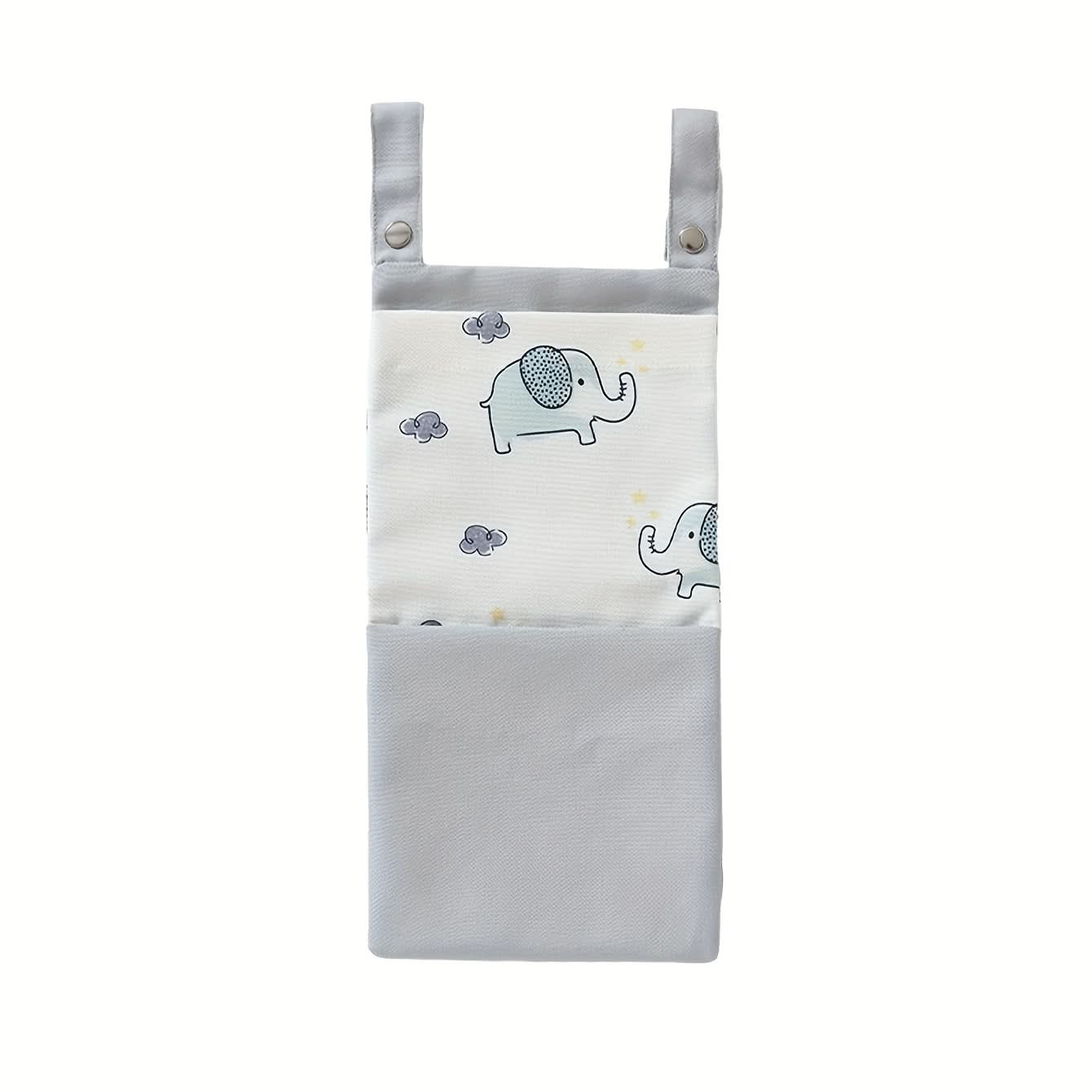 Small Elephant Diaper Storage Bag – Multifunctional Stroller Hanging Organizer