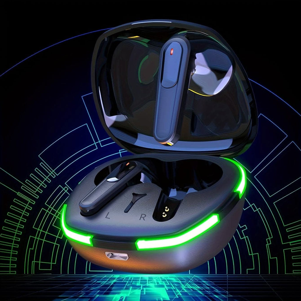 Wireless Earbuds with LED Display and Touch Control