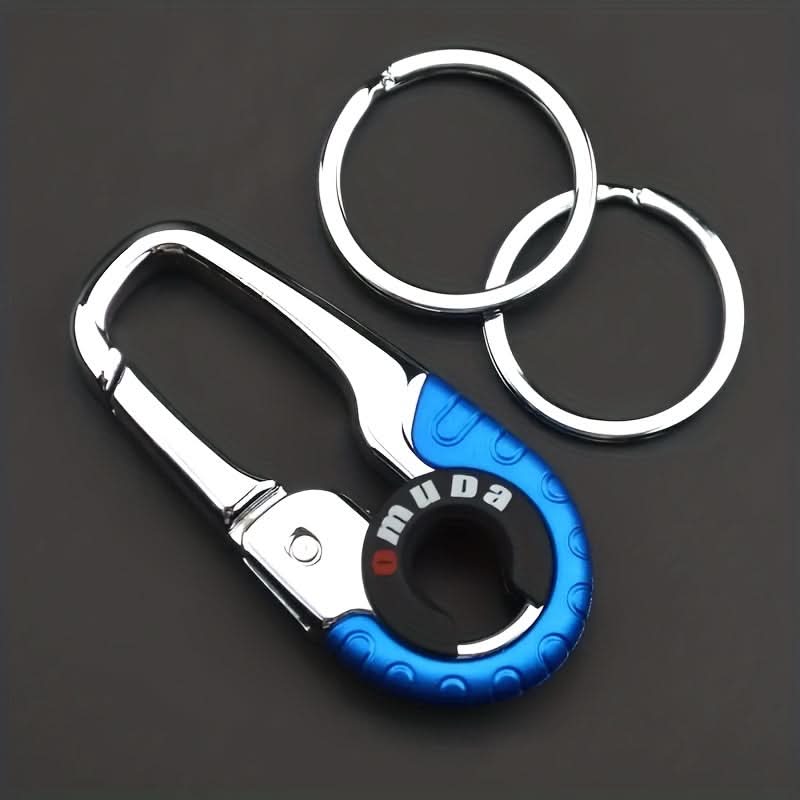 Men’s Alloy Keychain with Detachable Keyring & Belt Clip