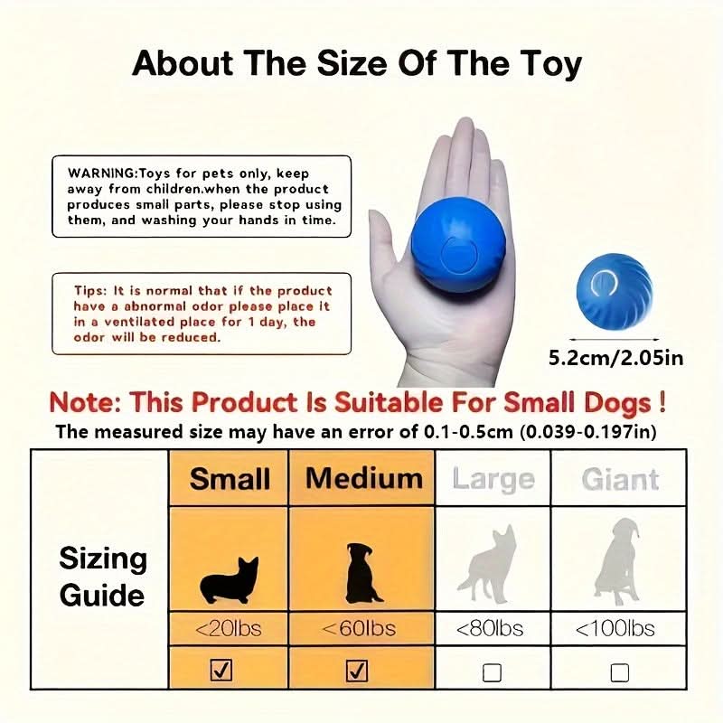 Rechargeable Interactive Electric Pet Ball Toy