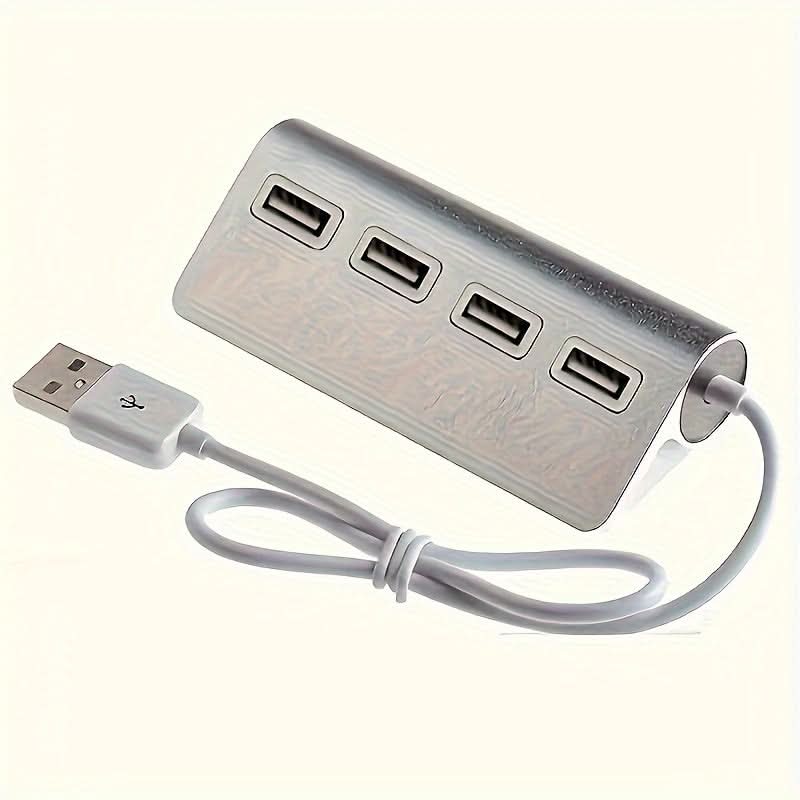 Aluminum USB 2.0 Hub with 4 Ports