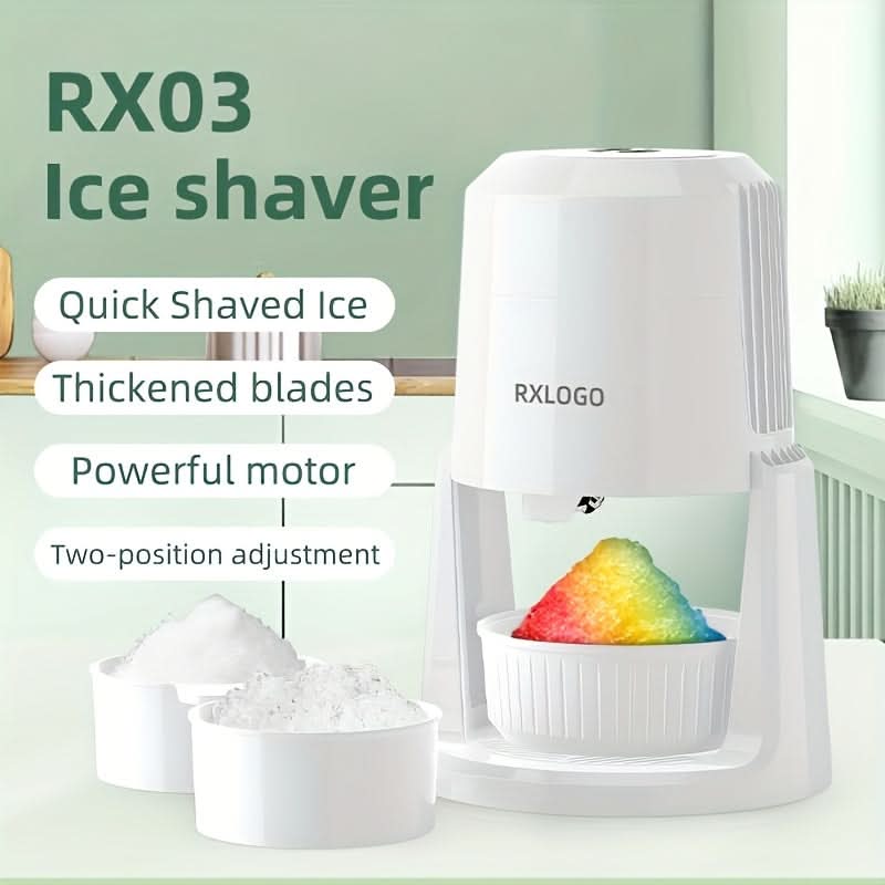 Electric Shaved Ice Machine – Portable Ice Crusher for Snow Cones