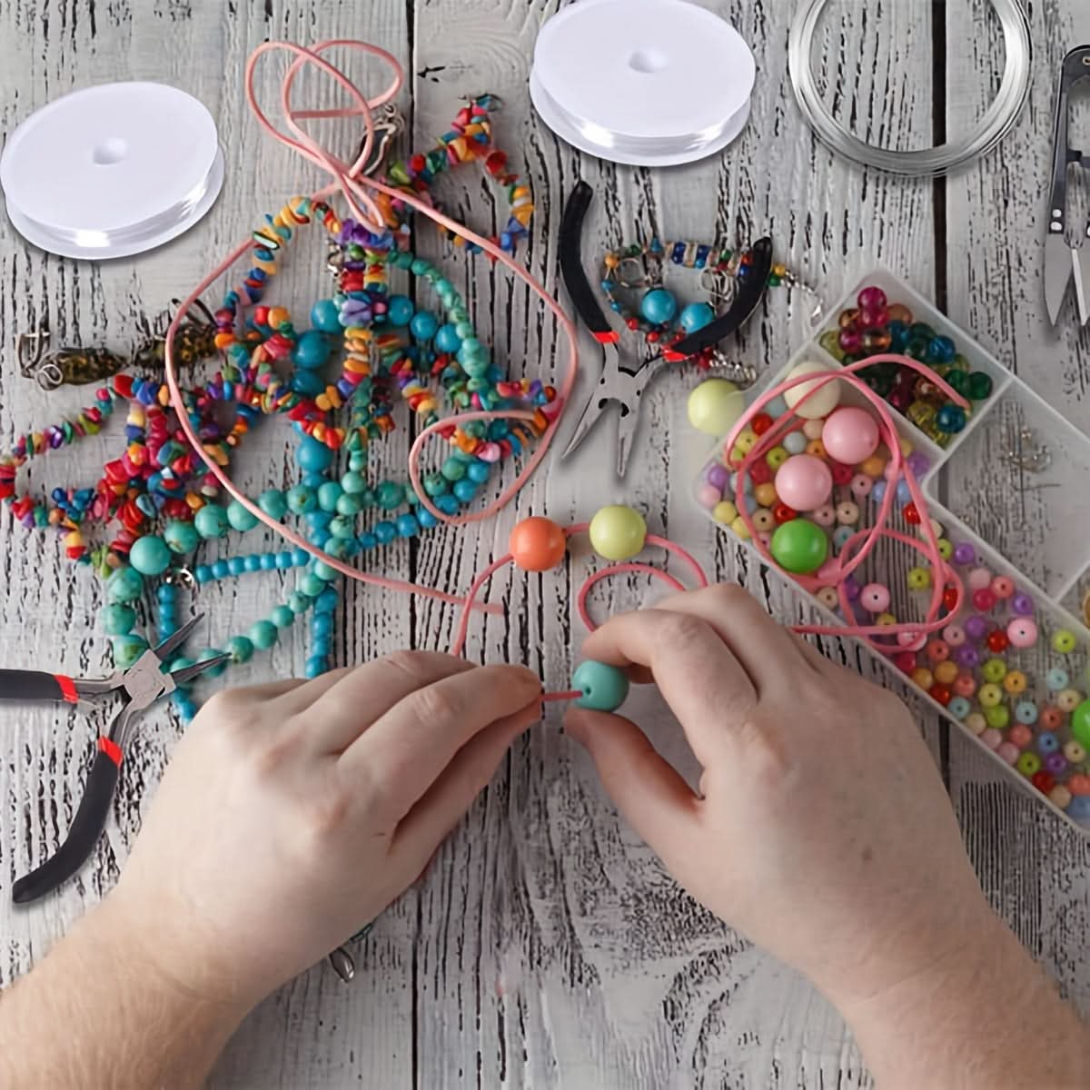 DIY Jewelry Making Kit with Tools, Copper Supplies