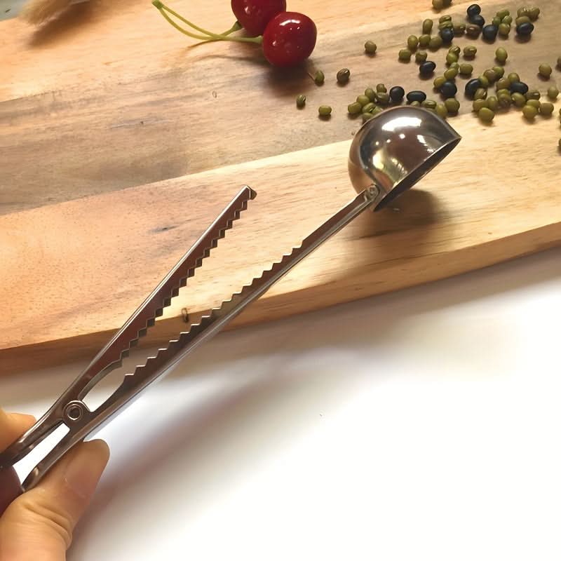 15ml Stainless Steel Coffee Scoop with Clip