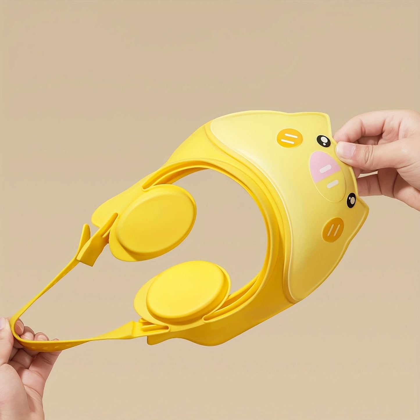 Baby Ear Protection Shampoo Cap - Cartoon Silicone Cap