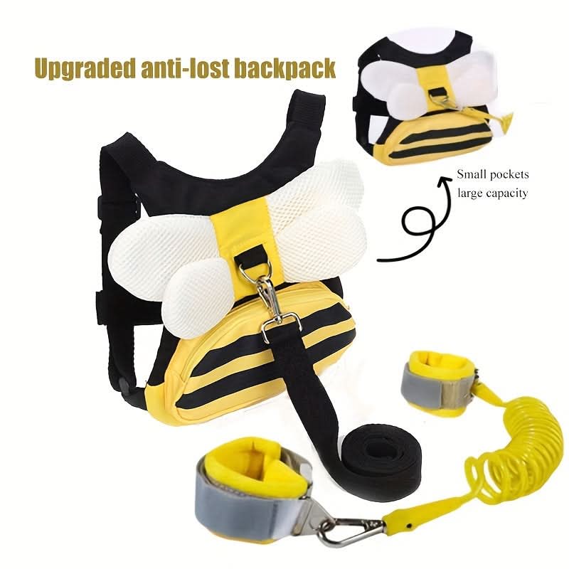 Cute Bee Safety Harness Backpack for Kids
