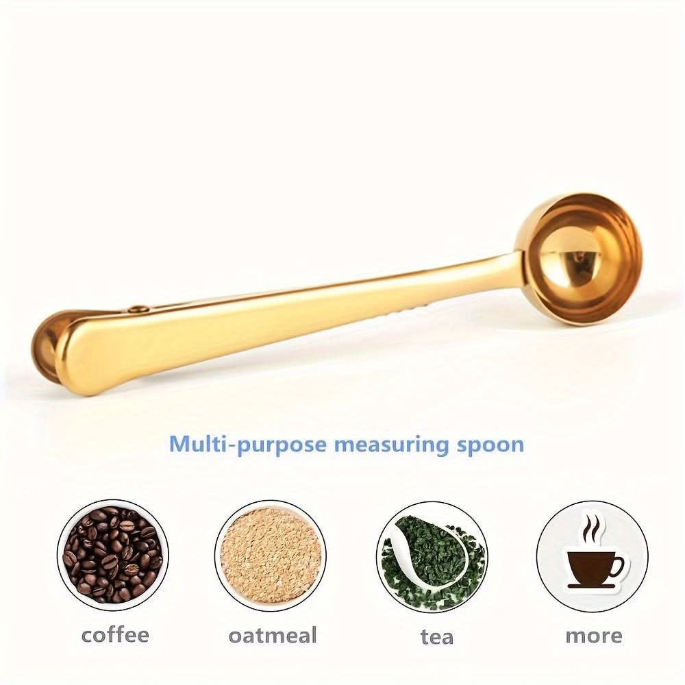 15ml Stainless Steel Coffee Scoop with Clip