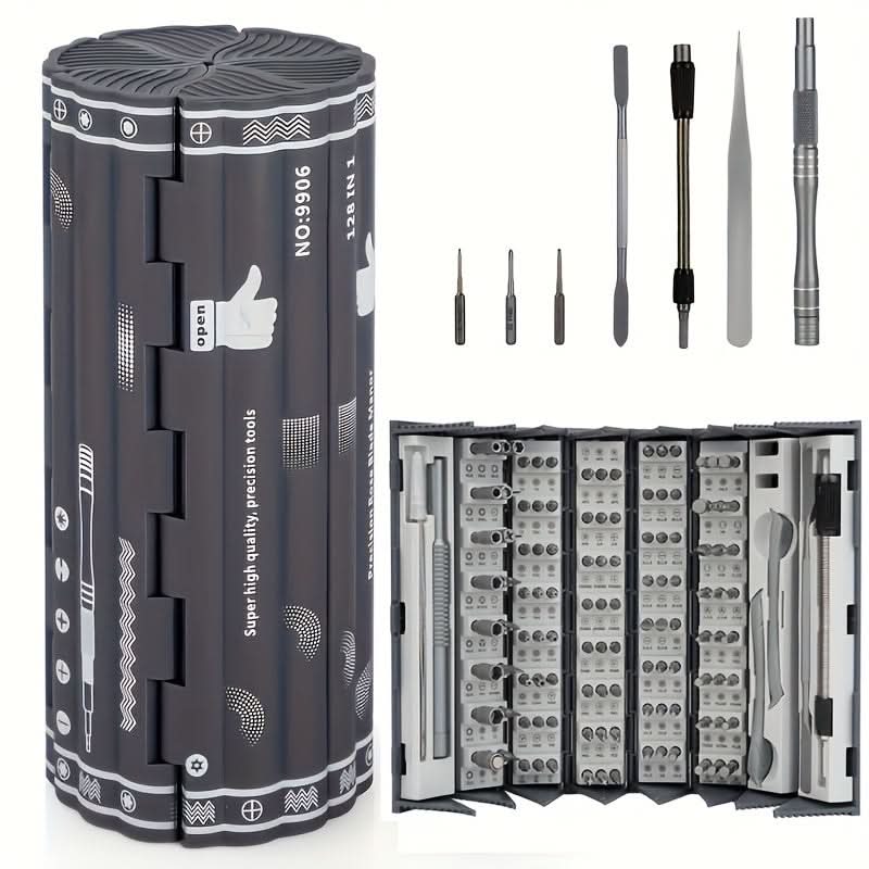 128-in-1 Magnetic Precision Screwdriver Set for Electronics