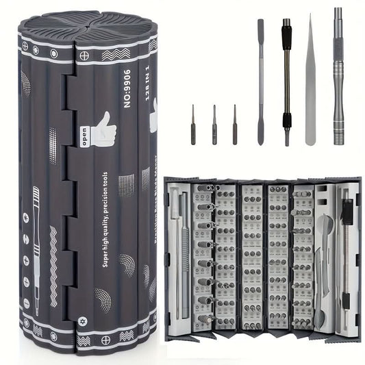 128-in-1 Magnetic Precision Screwdriver Set for Electronics