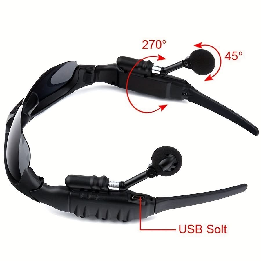 Smart Driving Glasses with Stereo Wireless Headphones – Music on the Move