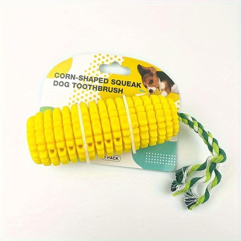 Tough Corn Stick Dog Chew Toy – Durable, Squeaky, for Aggressive Chewers
