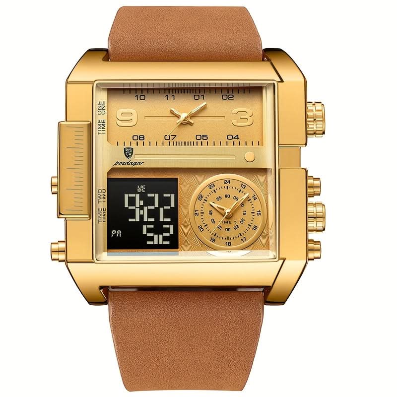 Men's Fashionable Square Quartz Wrist Watch