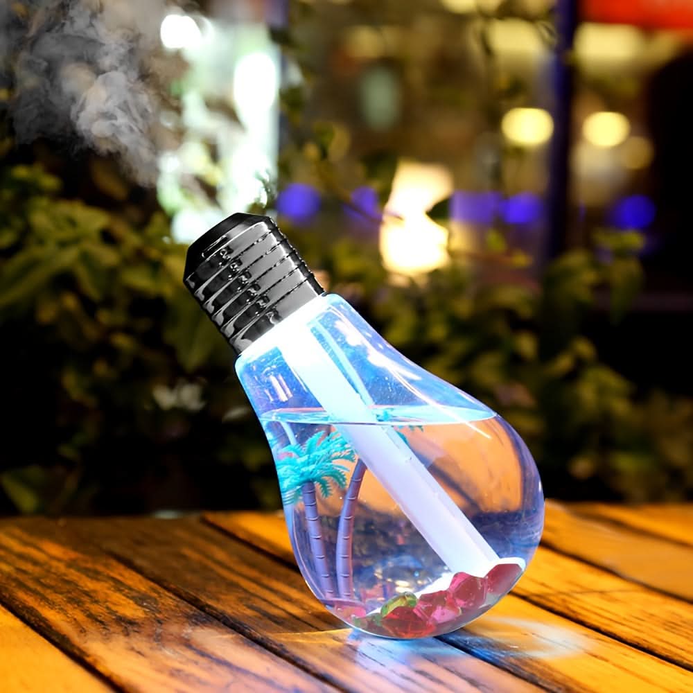 USB Light Bulb Humidifier with Nightlight