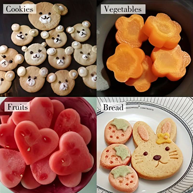 Mini Vegetable & Pastry Cutter Set - 9pcs