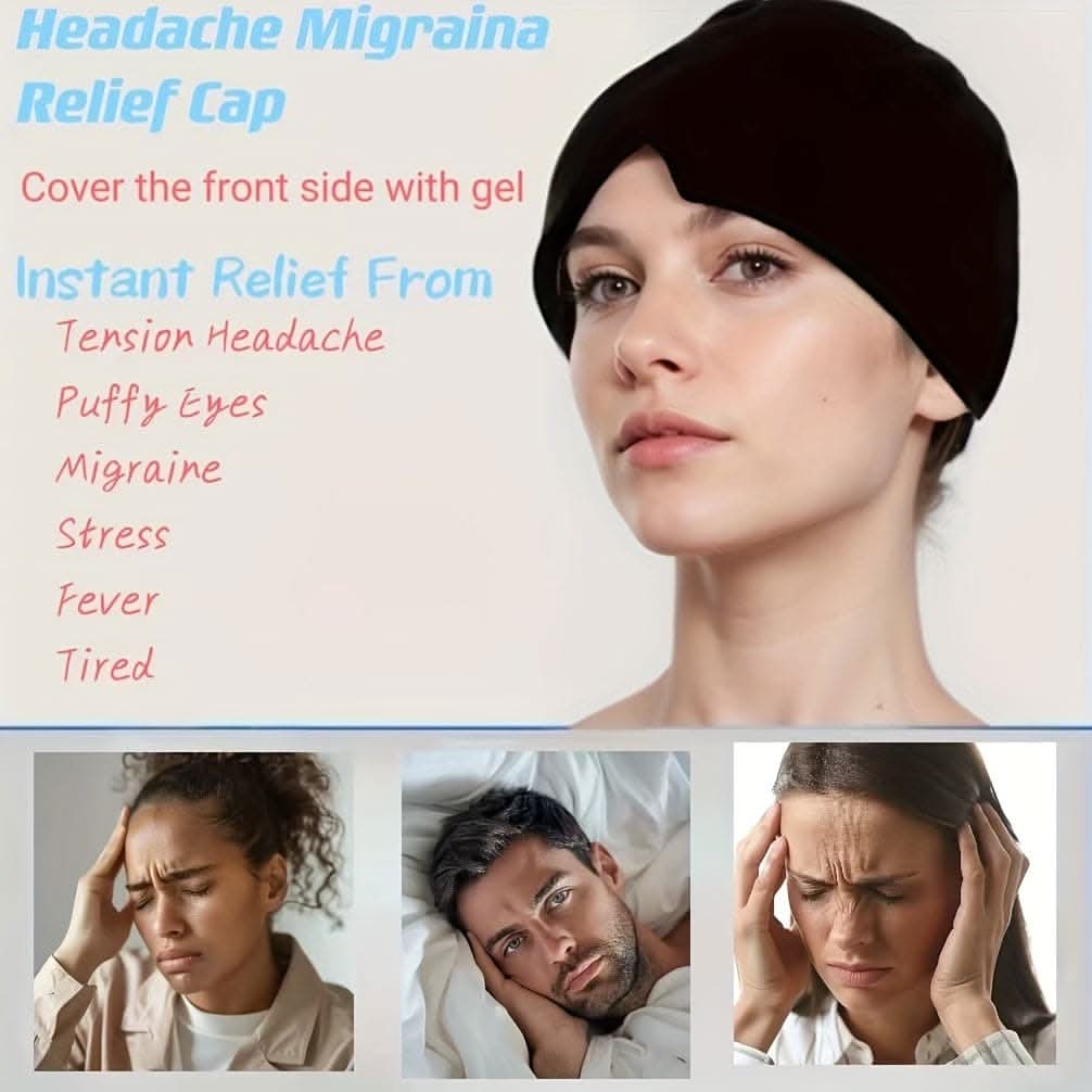 Gel Ice Pack Headache Relief Cap