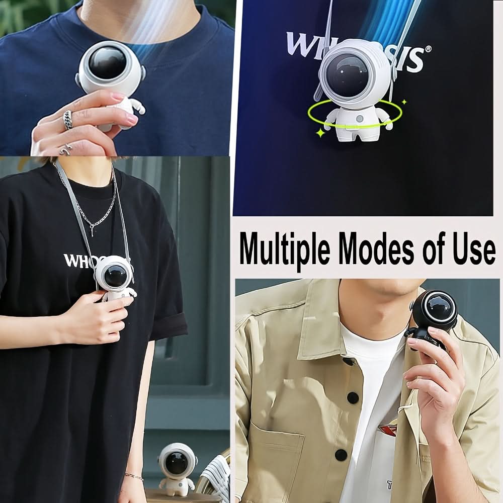 Portable Neck Fan – USB Rechargeable, Wearable Cooling Device