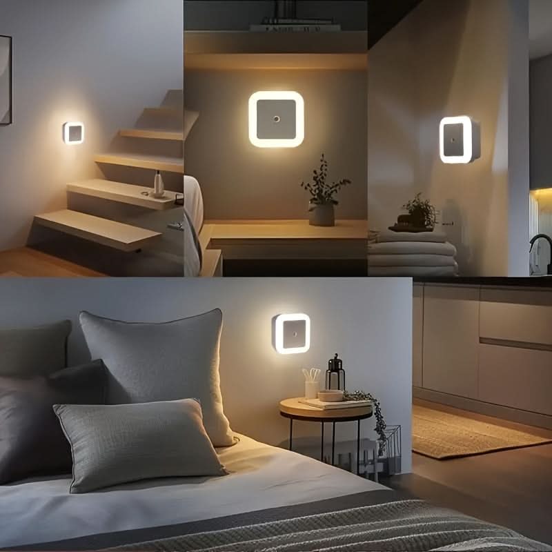 2-Pack Intelligent LED Night Light with Dusk to Dawn Sensor