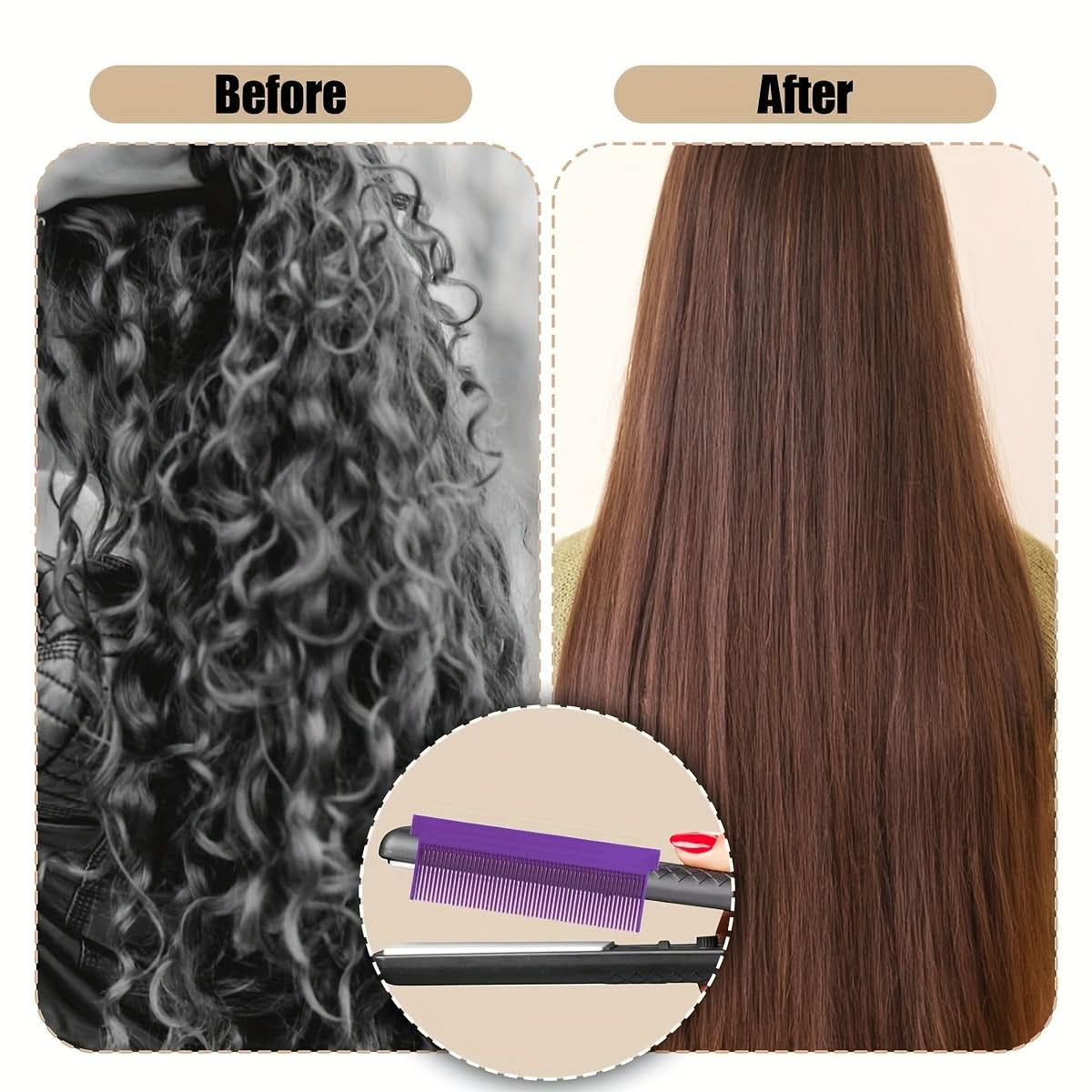 Carbon Fiber Hair Straightening Comb Attachment