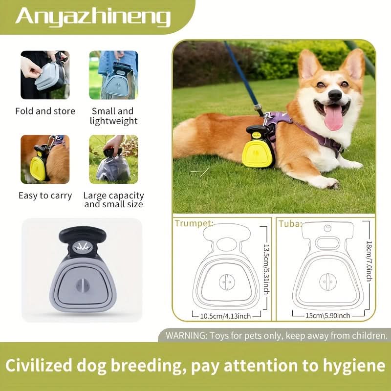 Folding Dog Poop Clip with Waste Bags