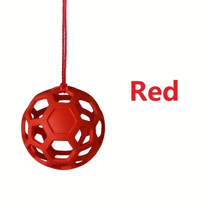 Plaid Silicone Horse Feeding Ball – Colorful Hay Dispenser