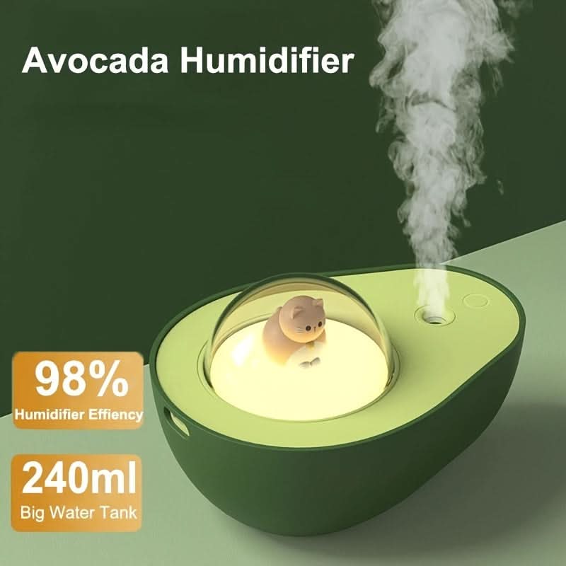 Avocado-Shaped USB Humidifier & Air Purifier – Portable Aromatherapy for Home