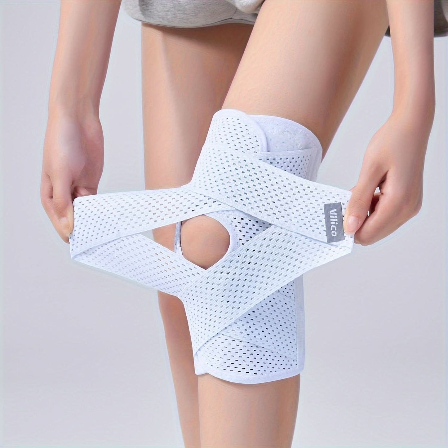 Compression Knee Sleeve with Spring Stabilizers – Fitness Support