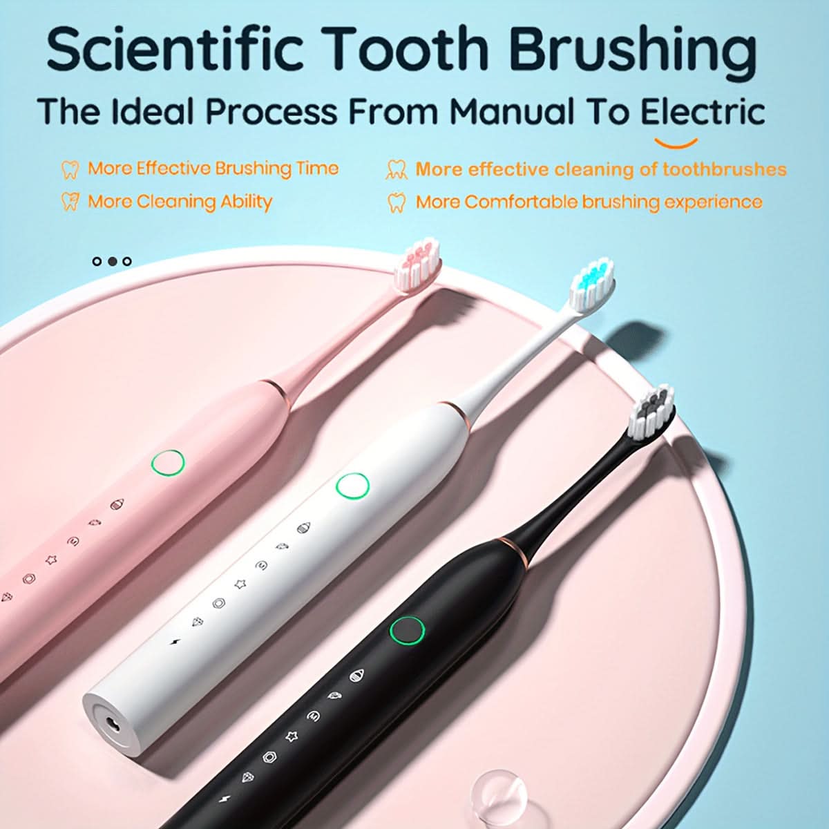 28000 VPM Electric Toothbrush – 6-Speed Rechargeable