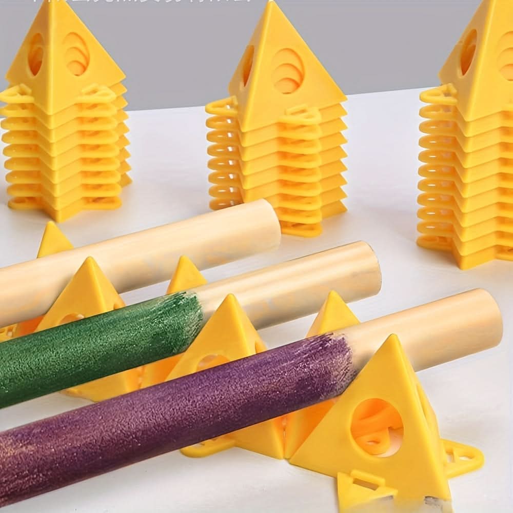 10-Piece Plastic Triangle Paint Stands