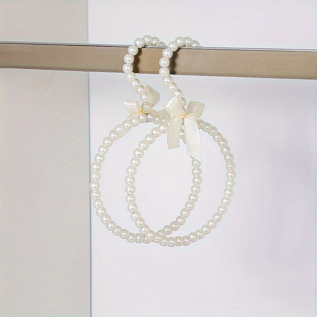 2-Pack Decorative Scarf Ties with Diamond Bead & Bow Accents