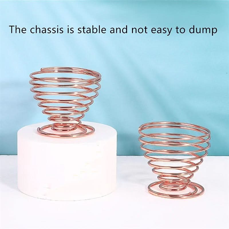 Elegant Rose Gold Stainless Steel Makeup Sponge Holder