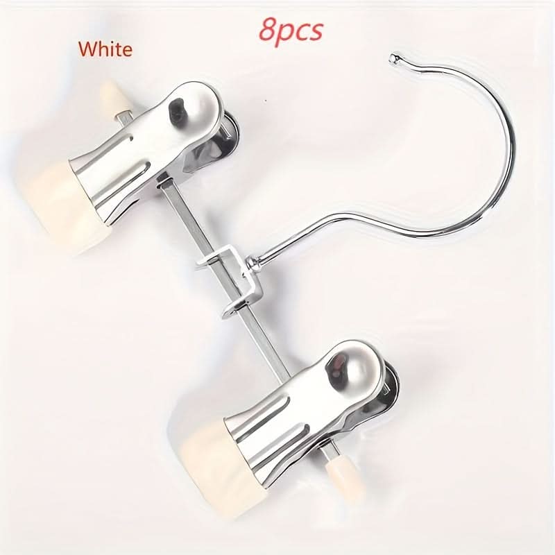 8-Pack Stainless Steel Pants Hangers