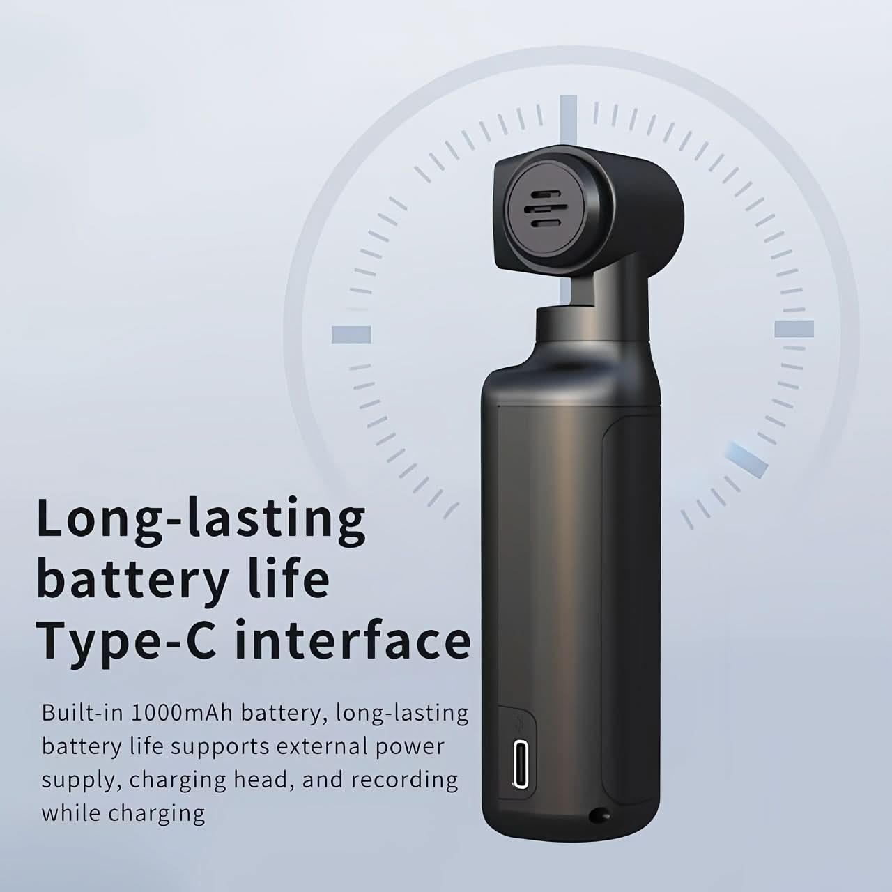 4K Ultra HD Action Camera with Stabilization, Rotating Lens & External Microphone