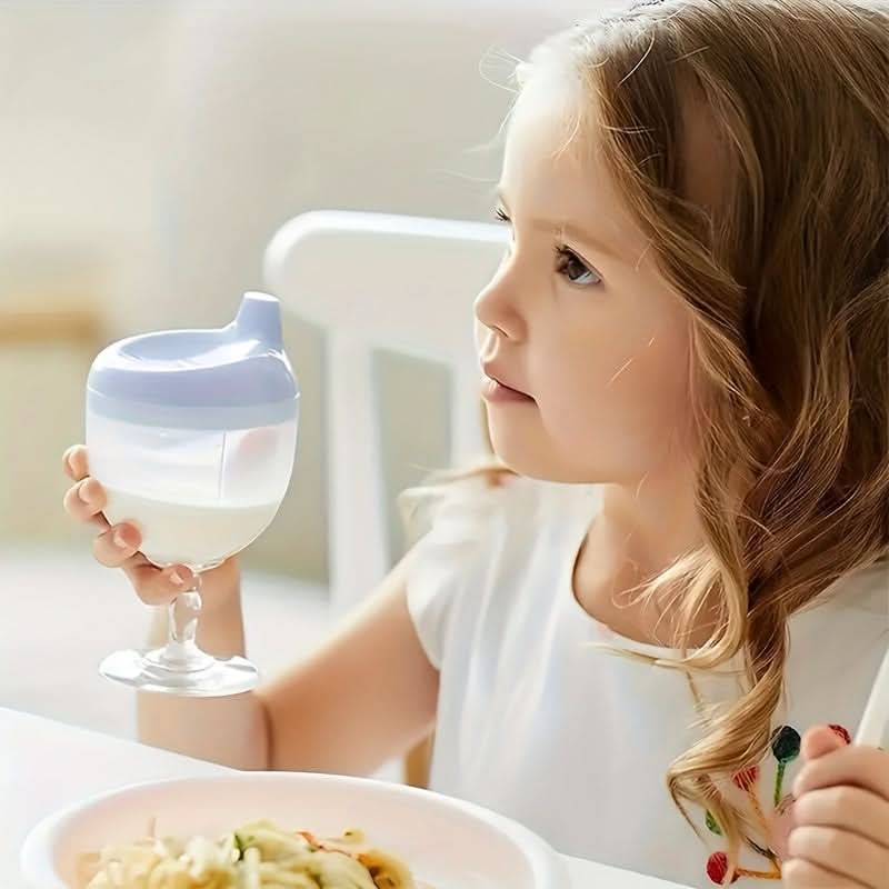 Break-Resistant Sippy Cups with Lid Leak-Proof & Reusable Plastic Drinkware