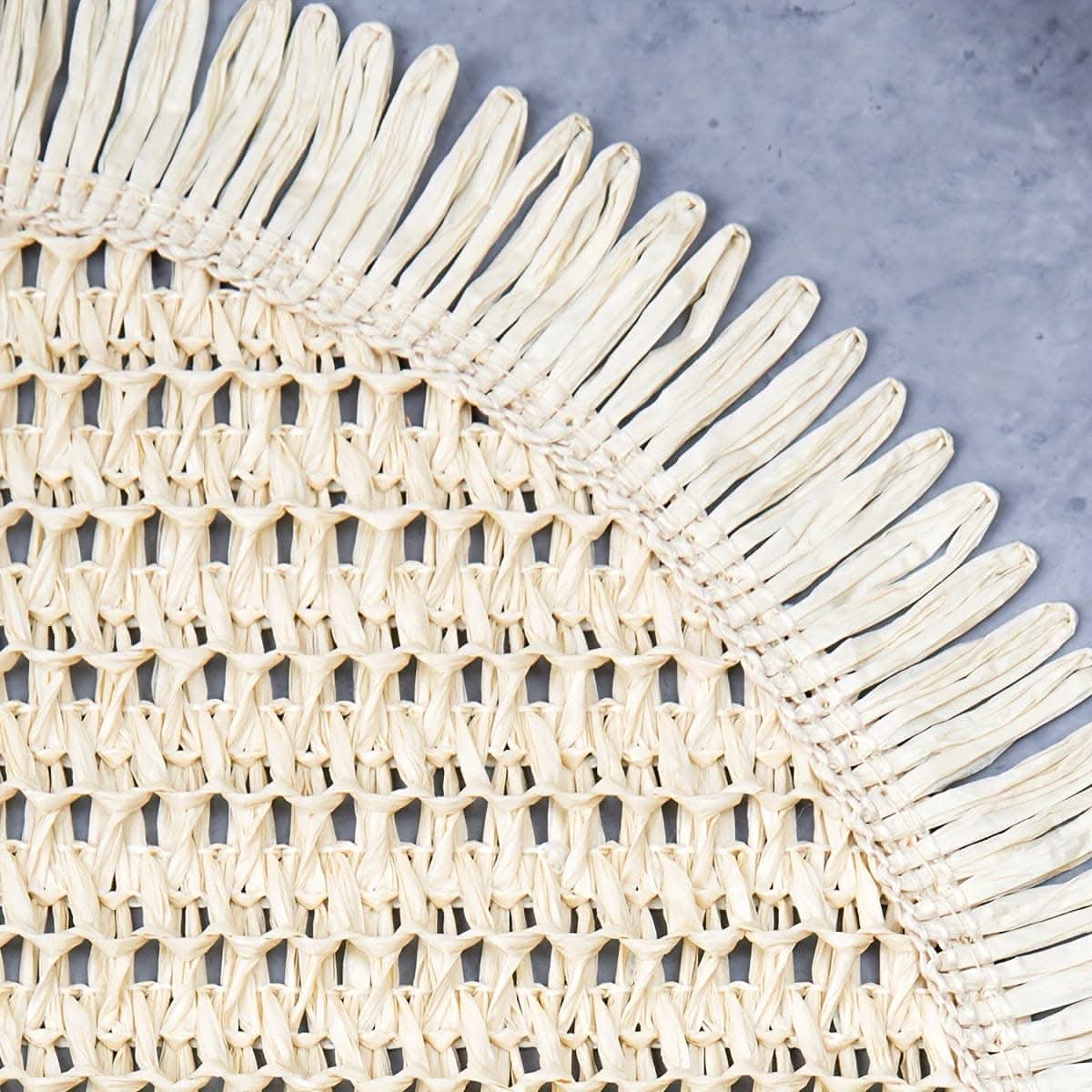4pcs Rustic Chic Jute Placemats with Fringe