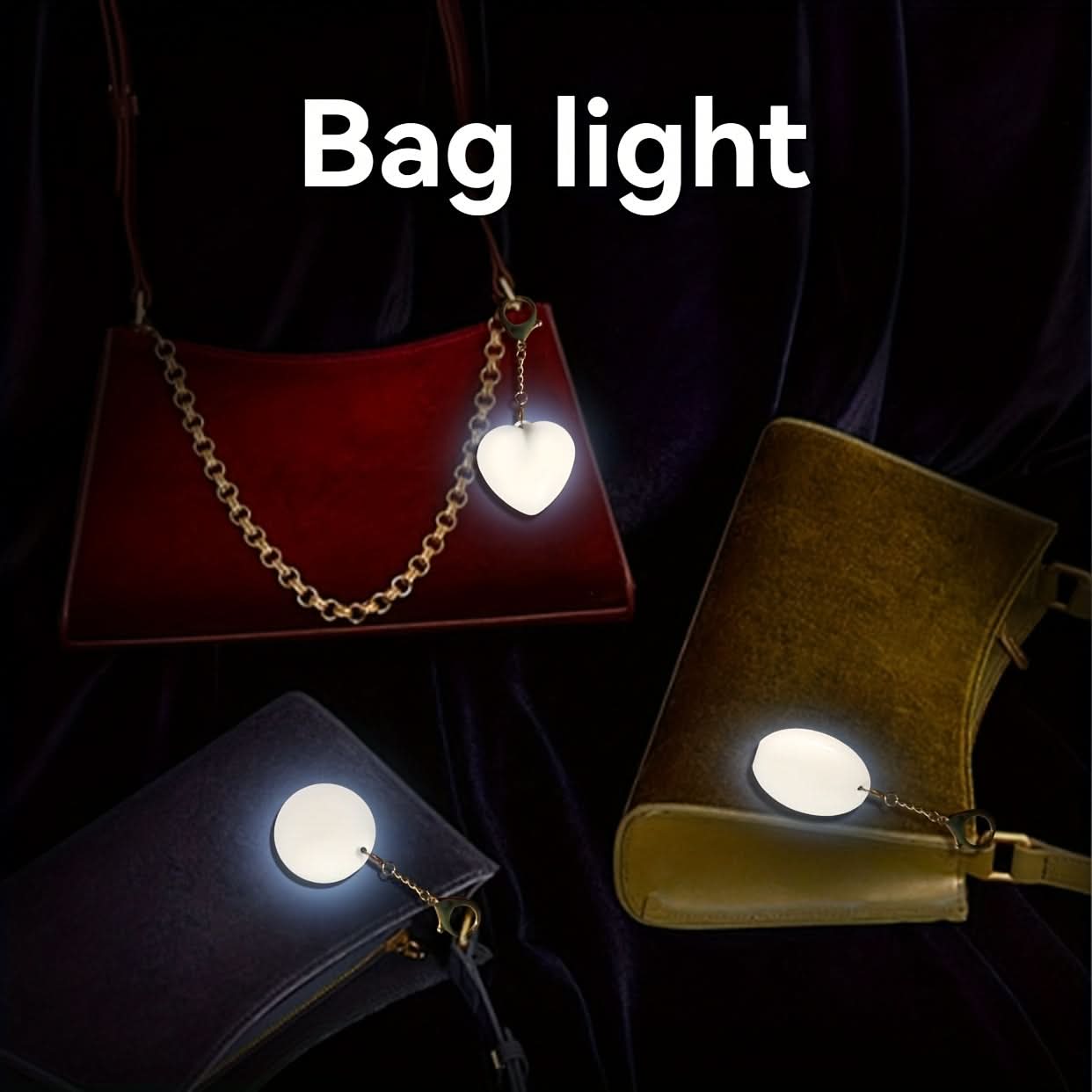 Touch Sensor LED Bag Light – Portable Handbag Pendant