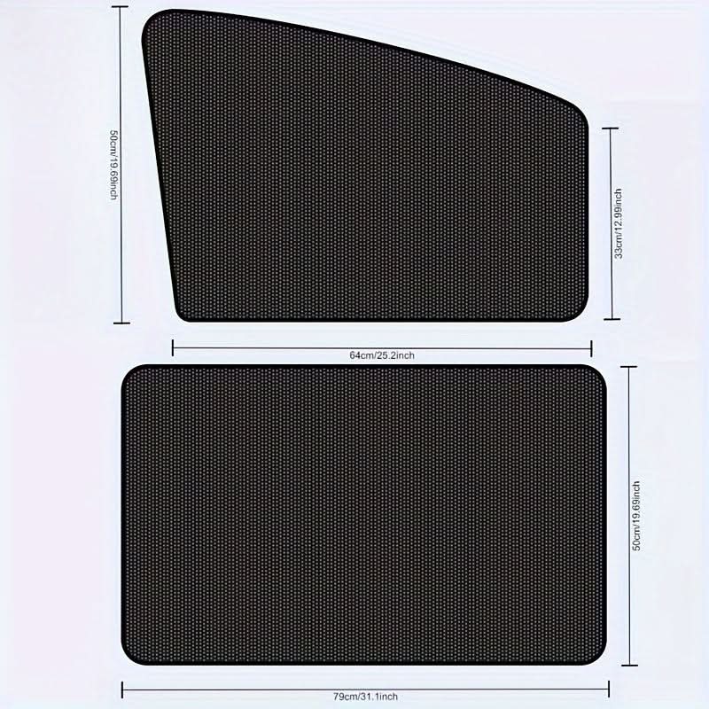 Magnetic Car Window Sunshades – UV Blocker Panels