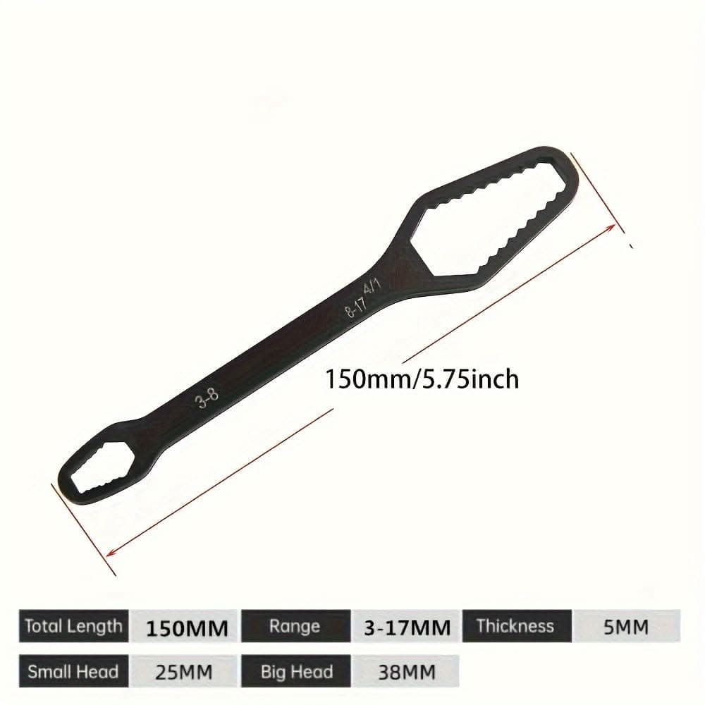 Double End Multifunctional Universal Wrench for Easy Repairs