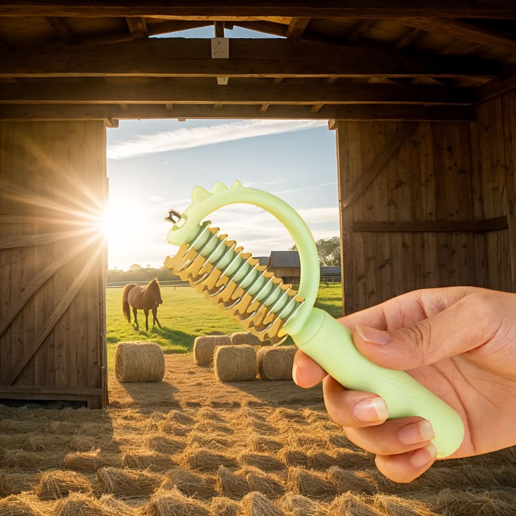 Stainless Steel Dual-Sided Grooming Comb